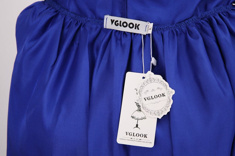 VGLOOK Unisex Hooded Halloween Christmas Cloak Costumes Party Cape Blue - Image 4